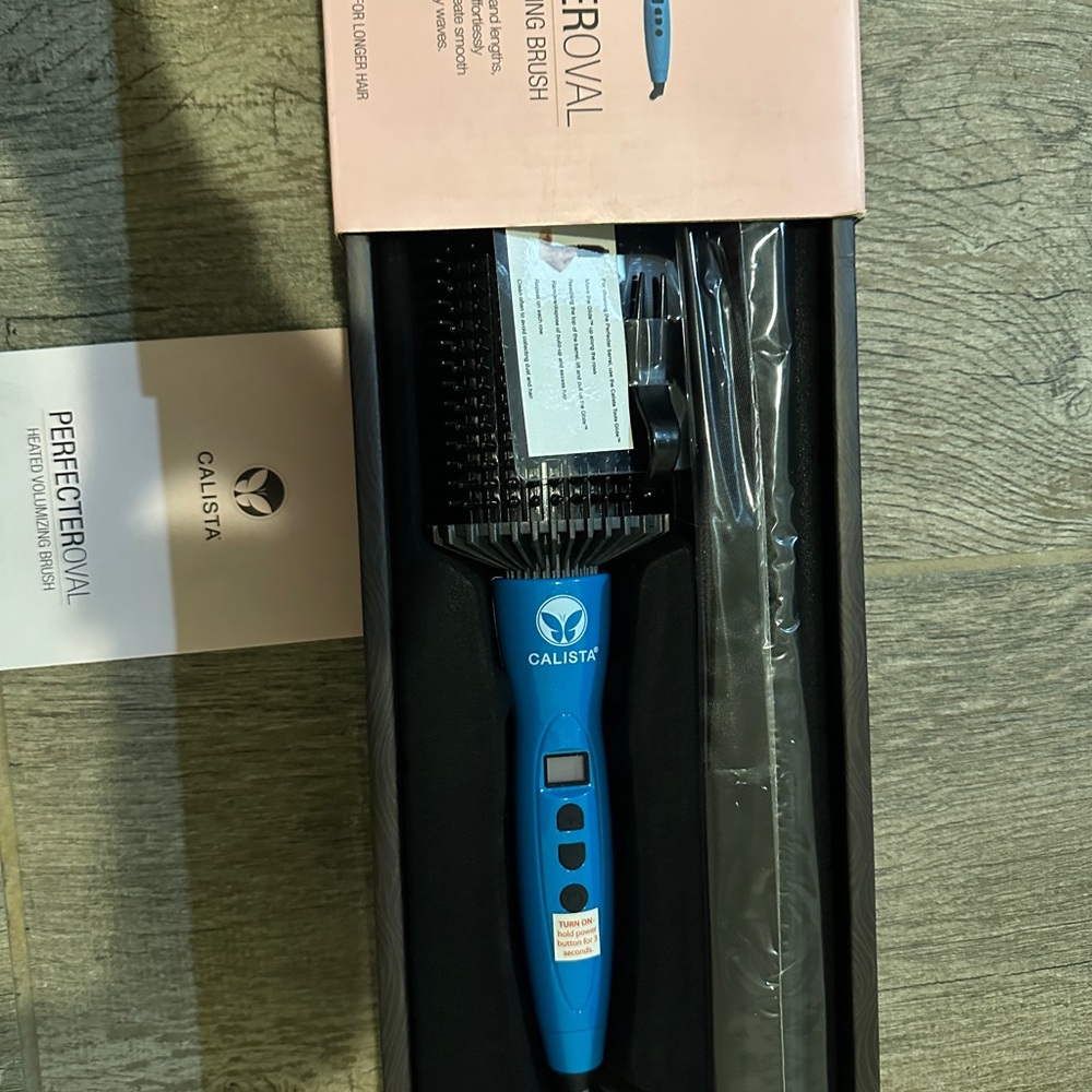 Blue Heated Styling Brush